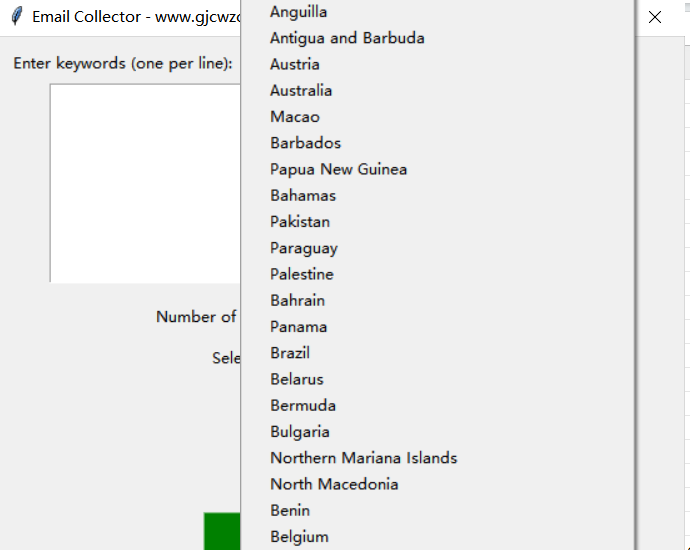 Country Selection